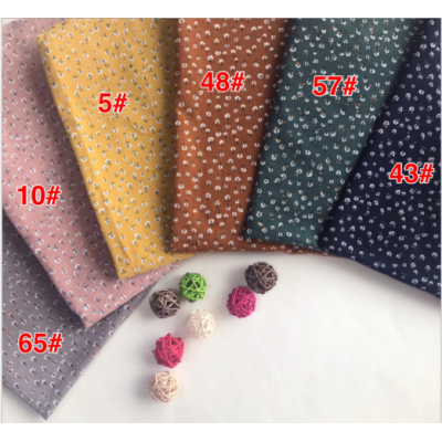 Factory Wholesale Small Moq Rbaby's Flannel Fabric Cartoon Flower Print 100% Cotton Brushed Flannel Tissue For Garment Shirt Pa