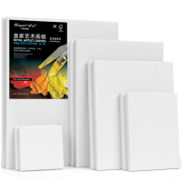 10x12"Stretched White Blank Canvas, 380g Primed 100% Cotton, , Canvases for Professional Artist